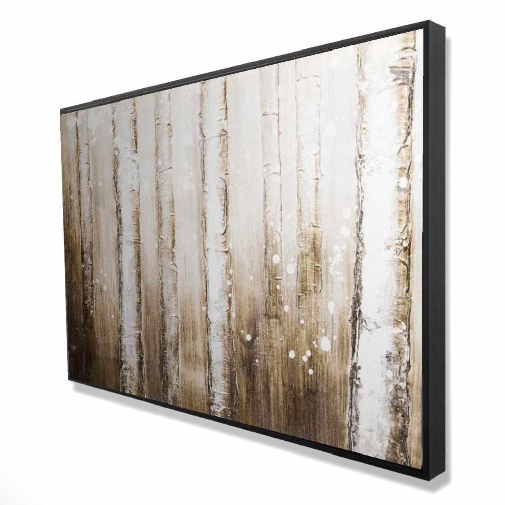 2081-2436-LA22 24 x 36 in. Texturized Abstract Forest - Framed Canvas Home Decor