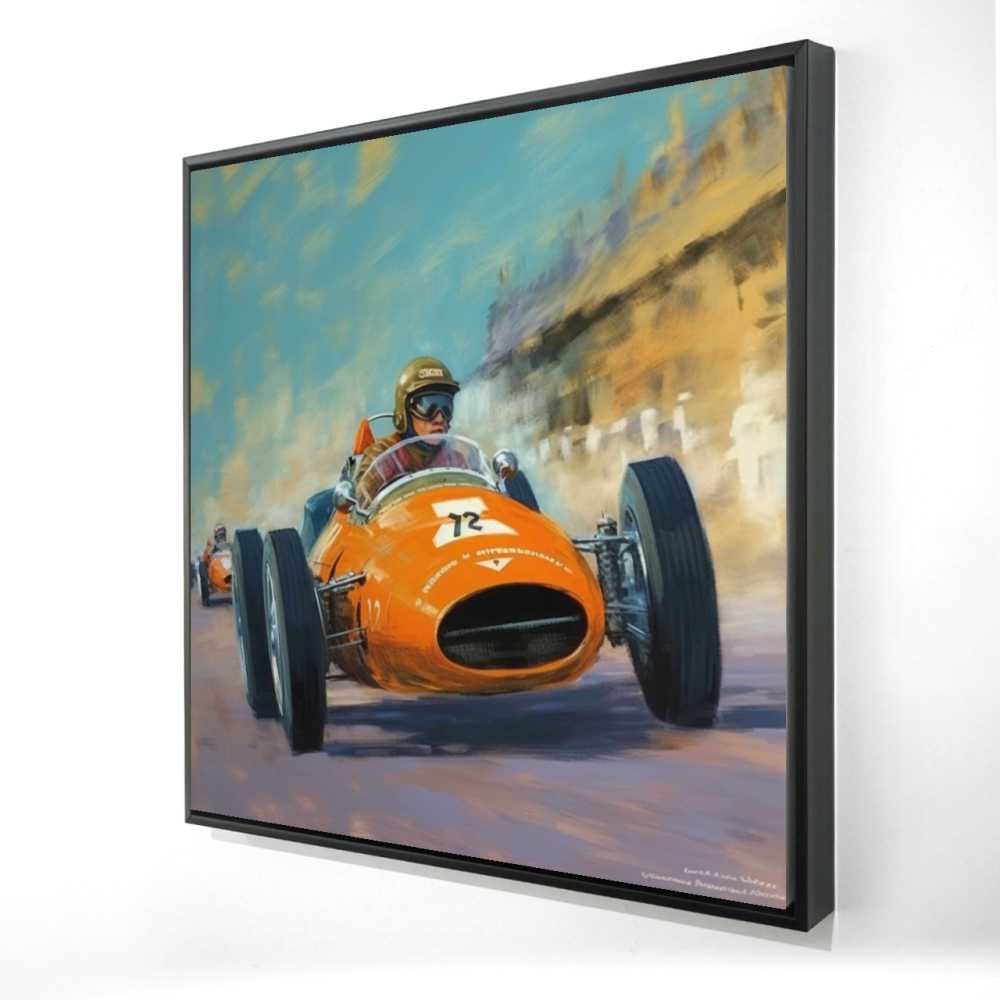 2081-3636-TR84 36 x 36 in. Overtaking - Contemporary Hobbies Framed Canvas Home Decor