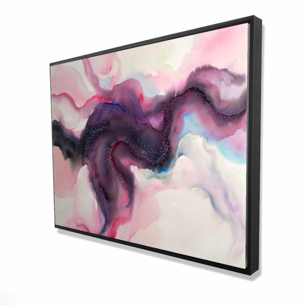 2081-3648-AB87 36 x 48 in. Celestial Body - Abstract Bathroom Framed Canvas Art Decor