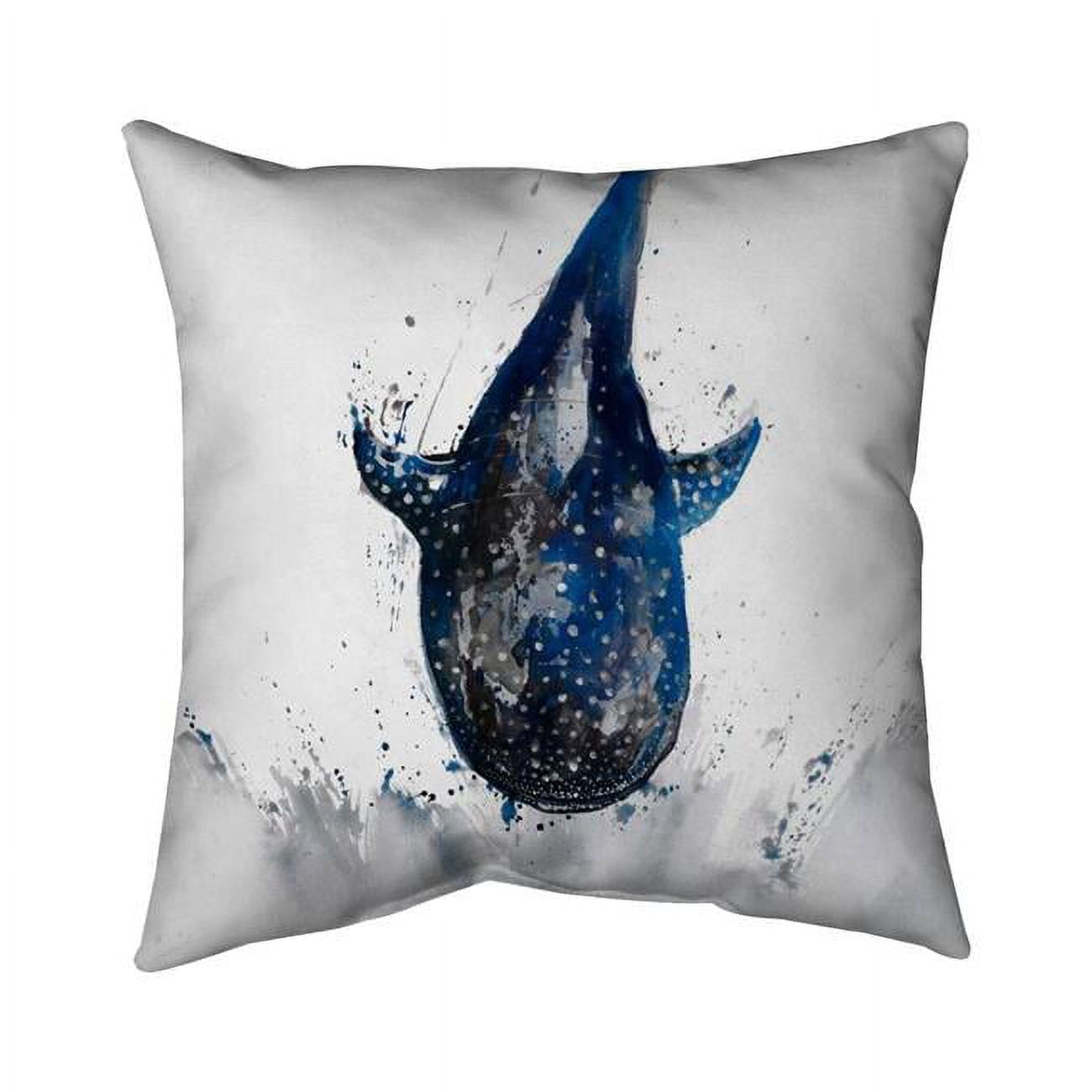 18 x 18 in. Shark Whale-Double Sided Print Indoor Pillow