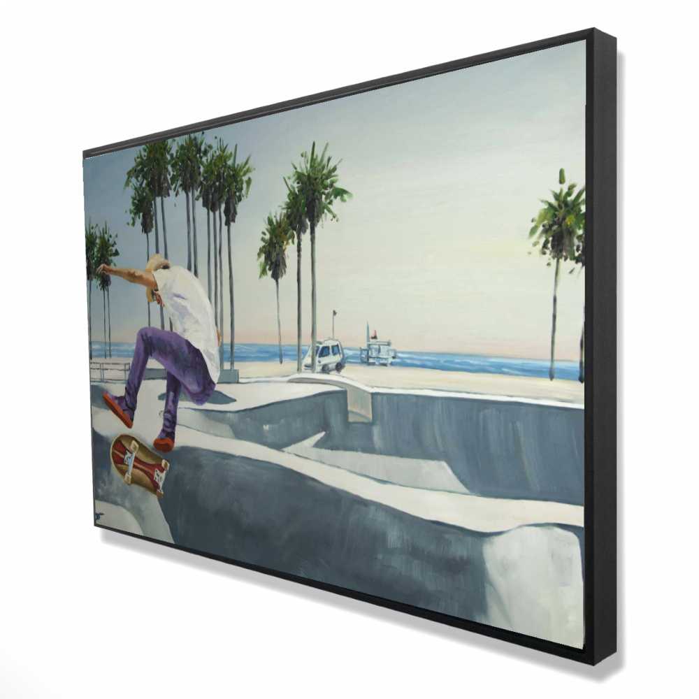 2081-2436-SP68 24 x 36 in. Skate Park California - Botanical Hyperrealist Canvas Decor