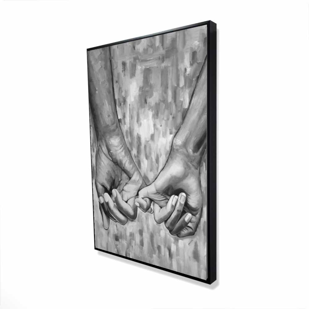 2081-3624-FI88 24 x 36 in. Connected - Man Bedroom Framed Canvas - Modern Home Decor