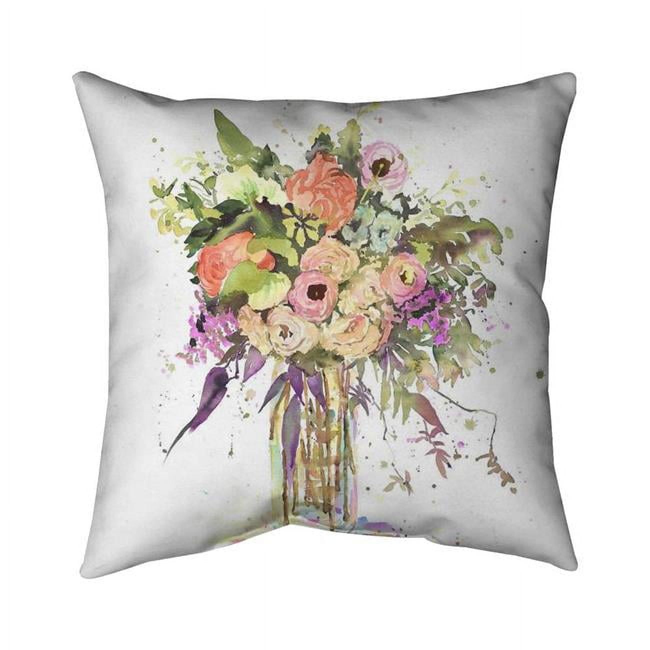 18 x 18 in. Romantic Bouquet-Double Sided Print Indoor Pillow