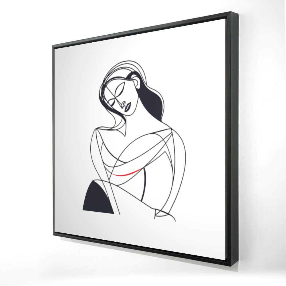 2081-3636-FI104 36 x 36 in. A Mothers Love - Figurative Office Framed Canvas - Decor