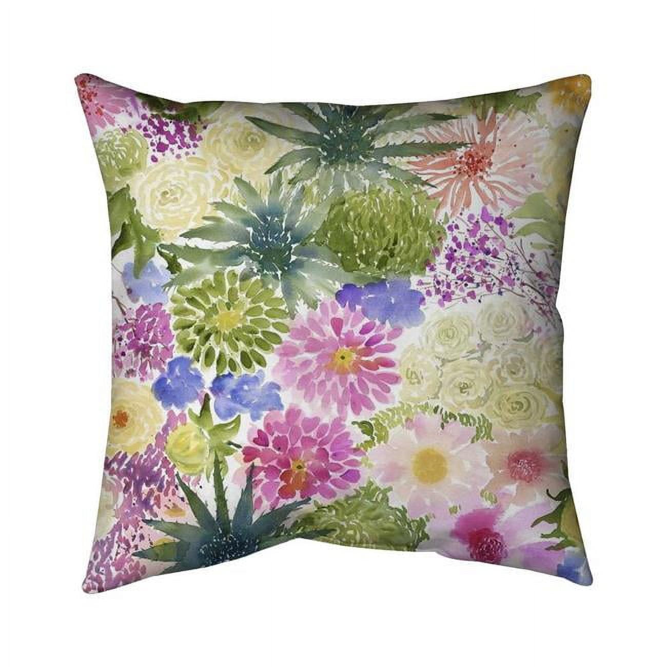 18 x 18 in. Bundle of Exotic Flowers-Double Sided Print Indoor Pillow