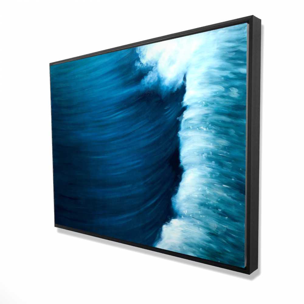 2081-3648-CO49 36 x 48 in. Wave - Coastal Sea Framed Canvas for Home Decor - Art