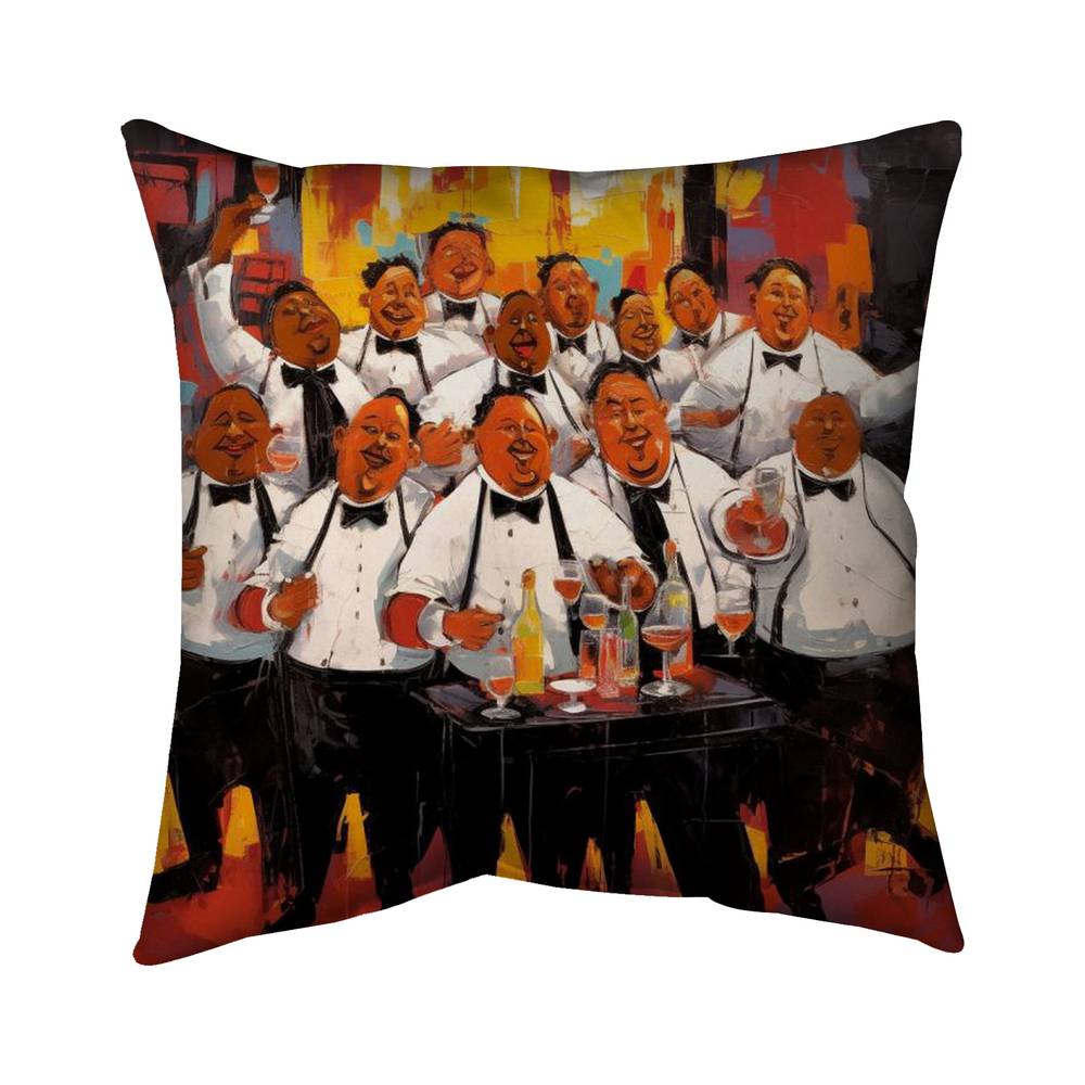 5541-2626-GA140 26 x 26 in. The Good Evening - Kitchen American Poly Twill Throw Pillow