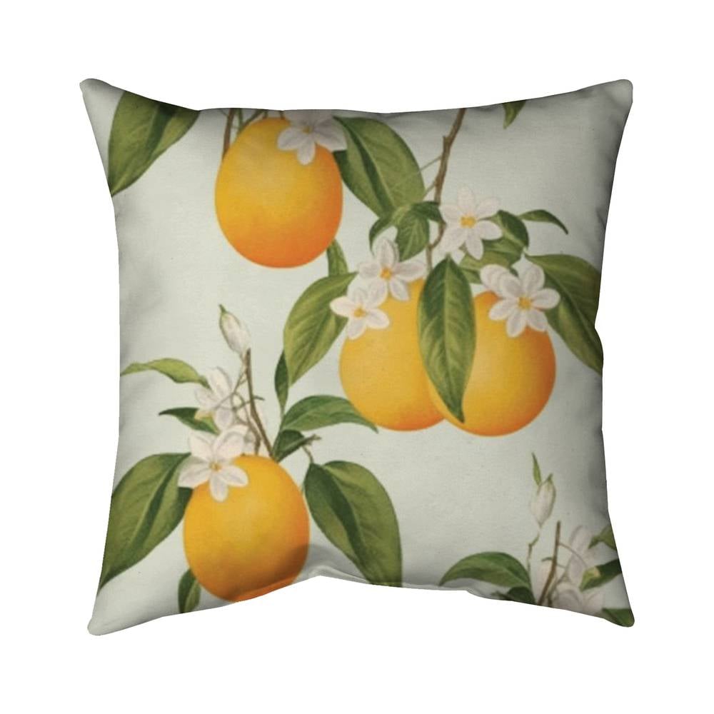 5541-2020-FL392 20 x 20 in. Suspended Oranges Throw Pillow - Illustrative Poly Twill