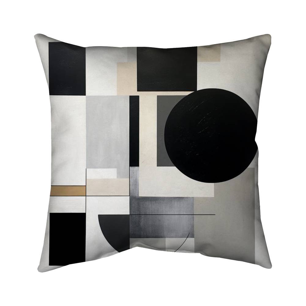 5541-2626-PA26 26 x 26 in. No Subject Patterns Black Poly Twill Throw Pillow - Decor