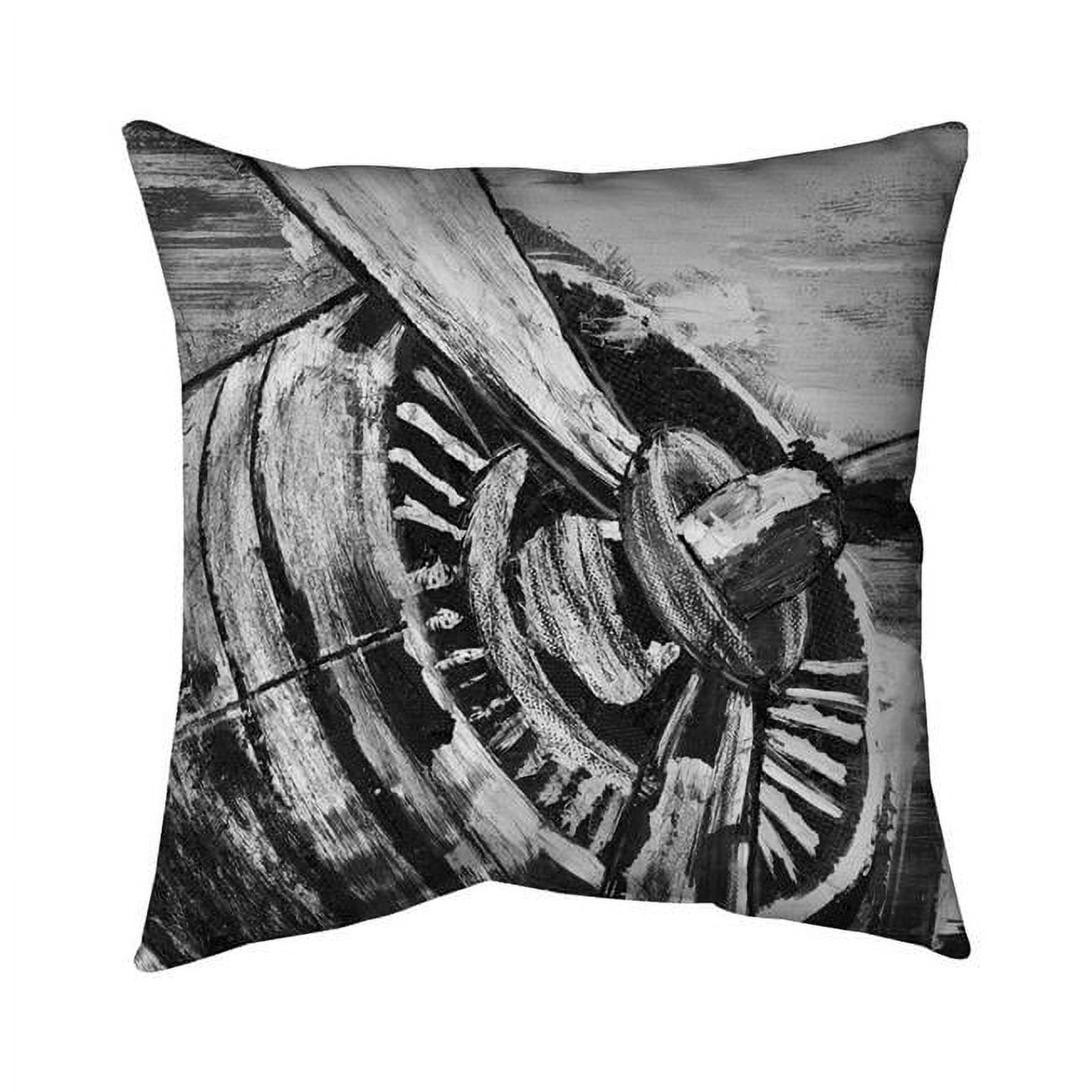 18 x 18 in. Vintage Airplane Propeller-Double Sided Print Indoor Pillow