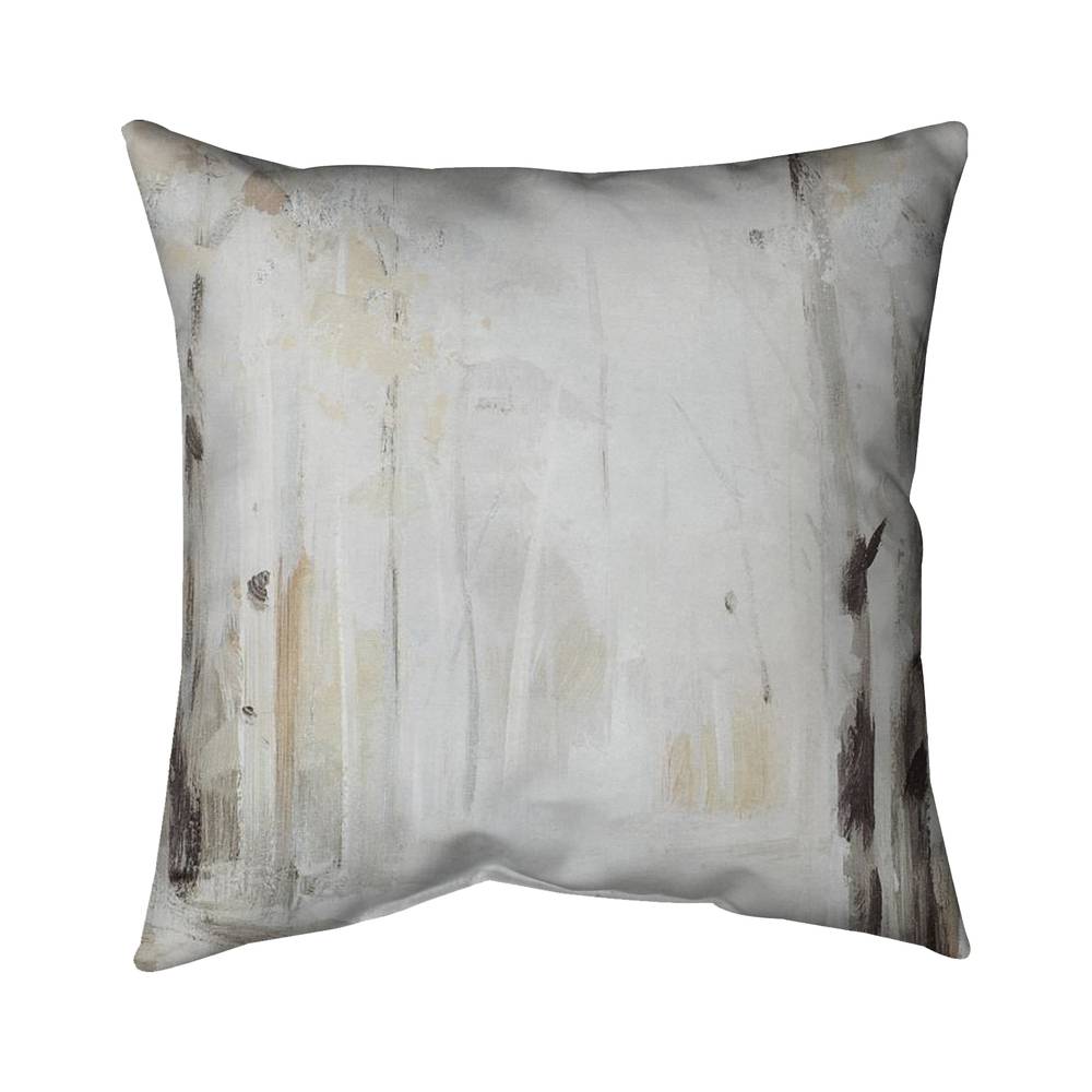 5541-2626-LA17 26 x 26 in. Winter Forest Modern Trees Poly Twill Throw Pillow - Decor