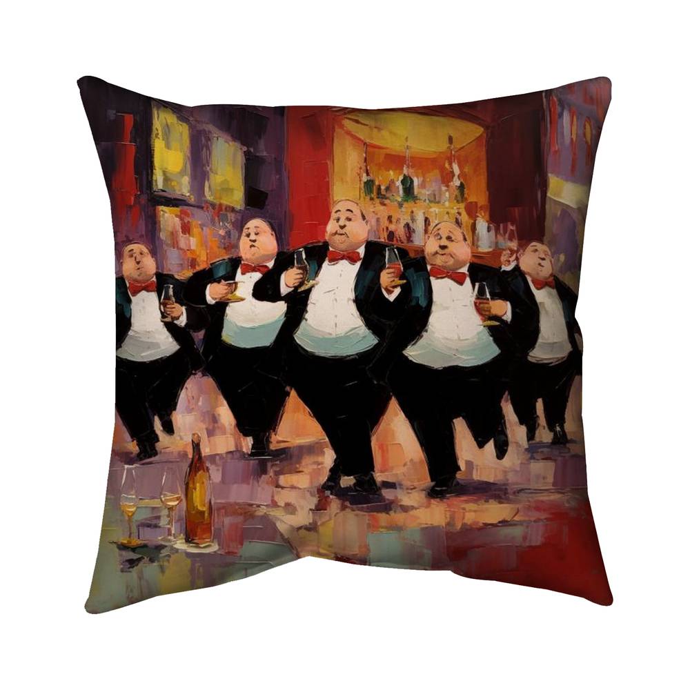 5541-2020-GA130 20 x 20 in. Distinguished Waiters Poly Twill Throw Pillow - Home Decor