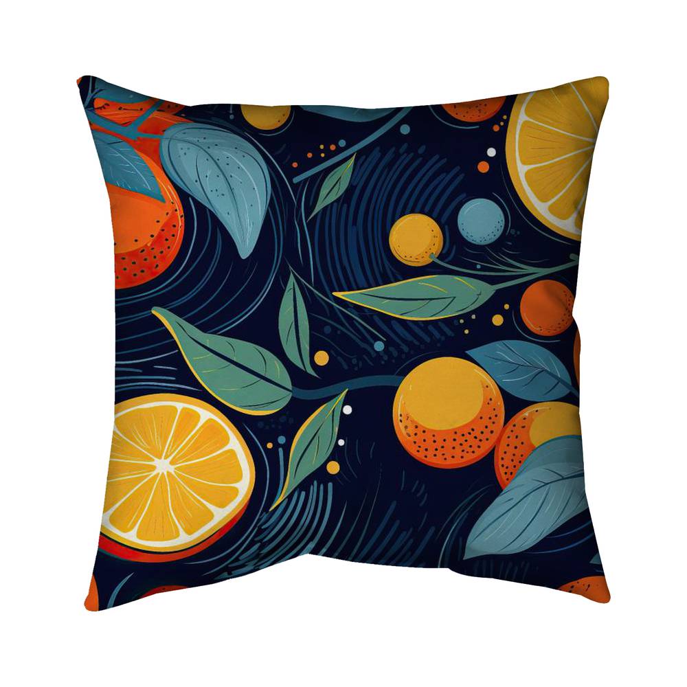 5541-1818-GA147 18 x 18 in. Floating Citrus - Poly Twill Throw Pillow Insert
