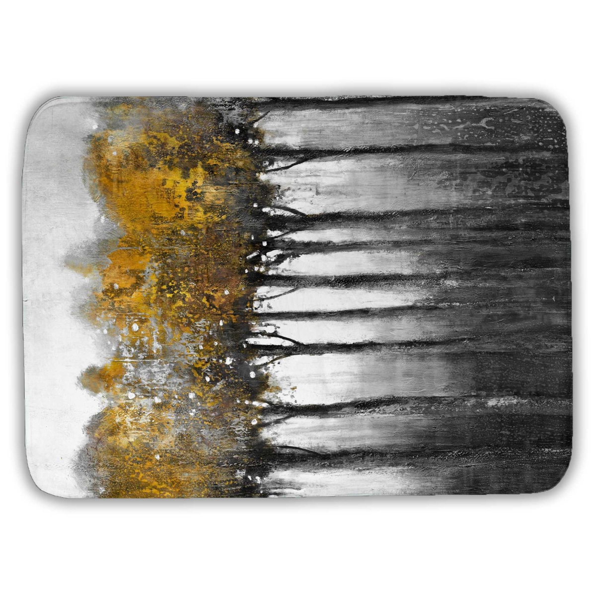 C1BM1724OCSOMP 17 x 24 in. Illuminated Forest Yellow Contemporary Bath Mat - Home Decor