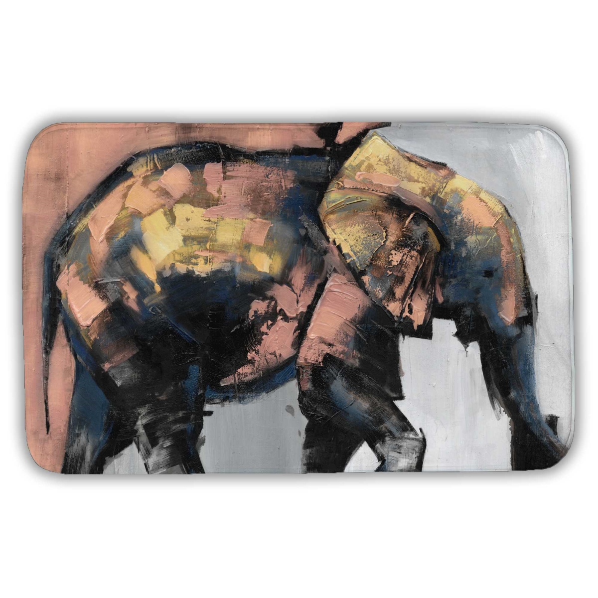 C1BM2134THYX0V 21 x 34 in. Beautiful Elephant Bedroom Bath Mat - Home Decor Accent