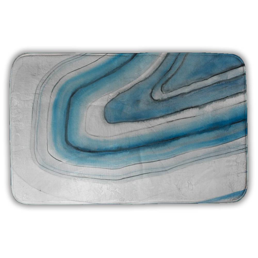 5930-3421-AB39 21 x 34 in. Round Geode Bath Mat - Contemporary Bathroom - Home Style