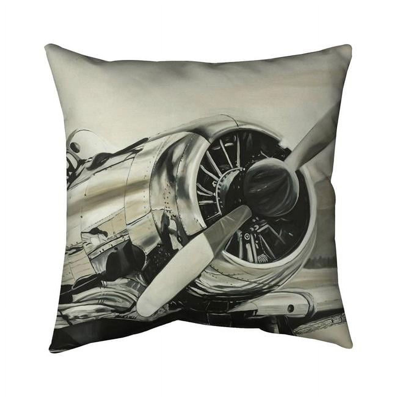 18 x 18 in. Vintage Aircraft-Double Sided Print Indoor Pillow