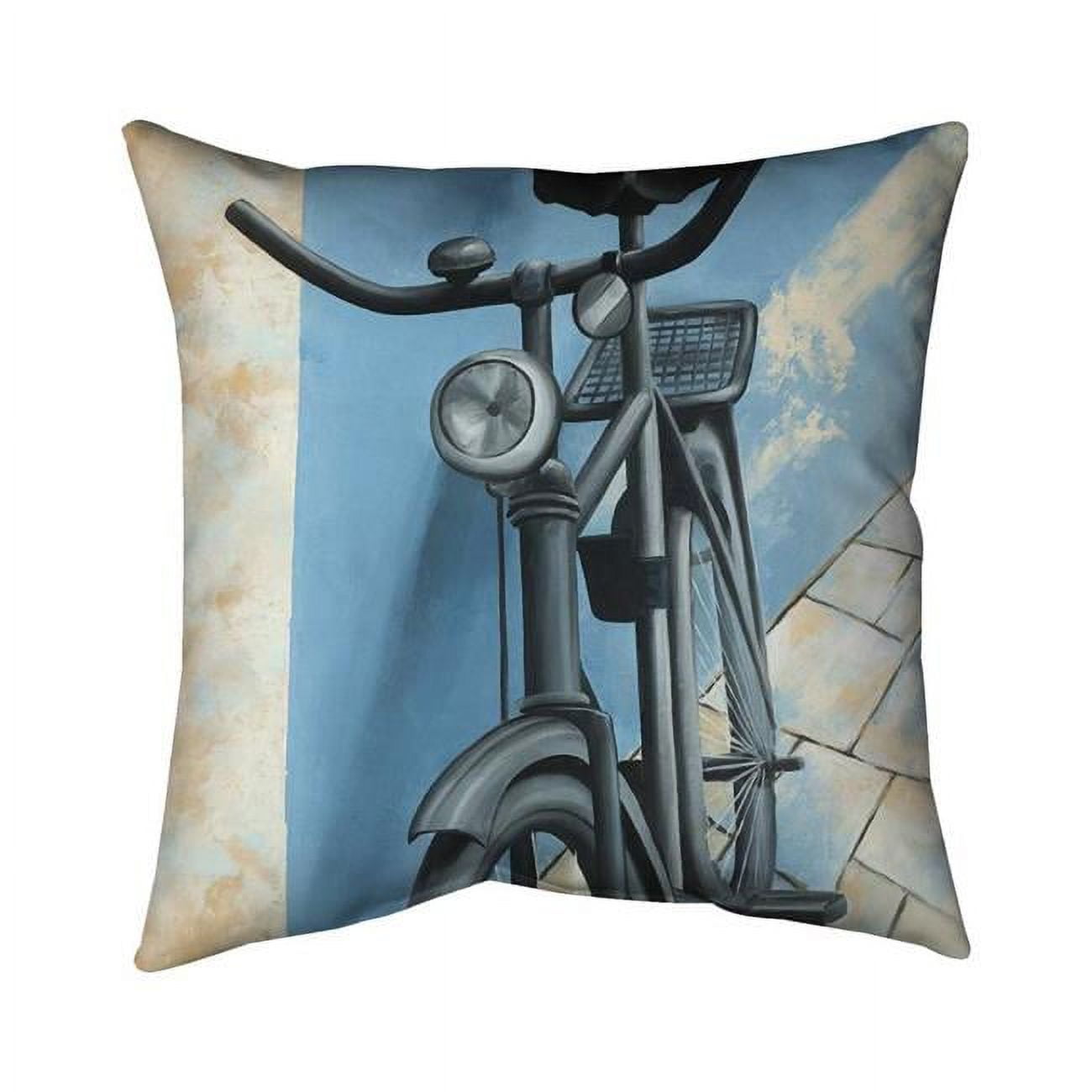 18 x 18 in. Abandoned Bicycle-Double Sided Print Indoor Pillow