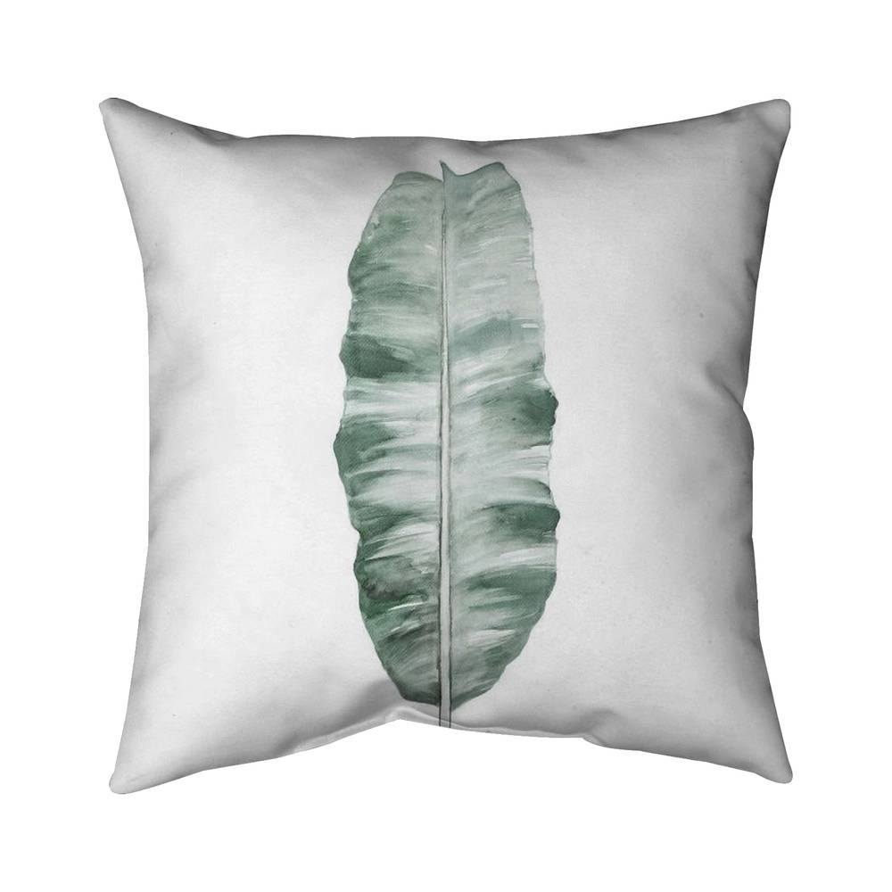 5543-2626-FL308 26 x 26 in. Banana Leaf - Exotic Poly Twill Throw for Home Decor