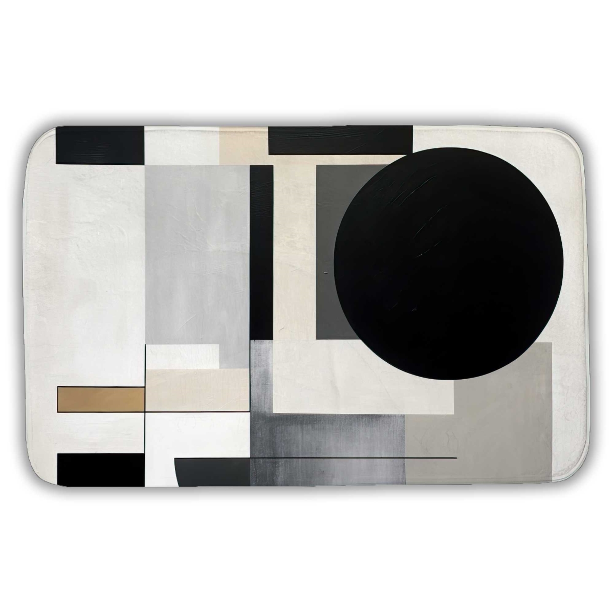 C1BM2134655C22 21 x 34 in. No Subject Pattern Minimalist Bath Mat - Chic Style
