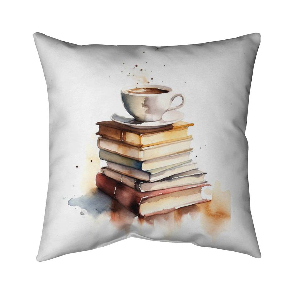 5543-1818-AB121 18 x 18 in. Relaxing Coffee Abstract Bedroom Throw - Poly Twill Decor