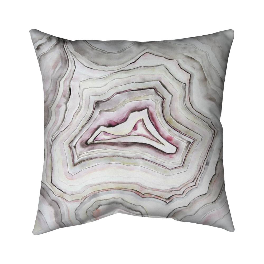 5543-2626-MN3 26 x 26 in. Geode - Beige Minerals Poly Twill Throw for Home Decor