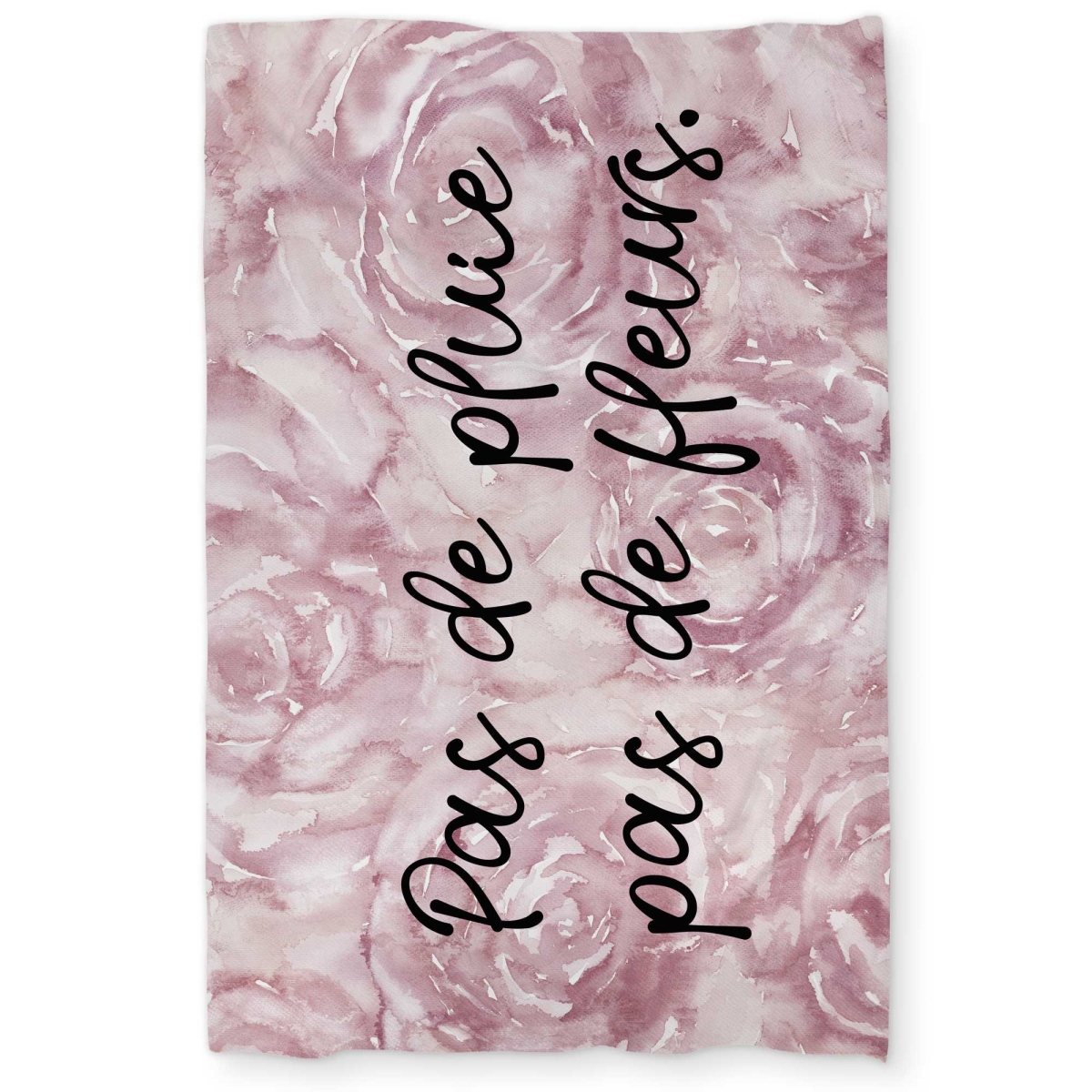 C1DCTXLWSPM7EG Pas De Pluie Pas De Fleurs - Pink Flowers Twin Size Extra Long Duvet Cover