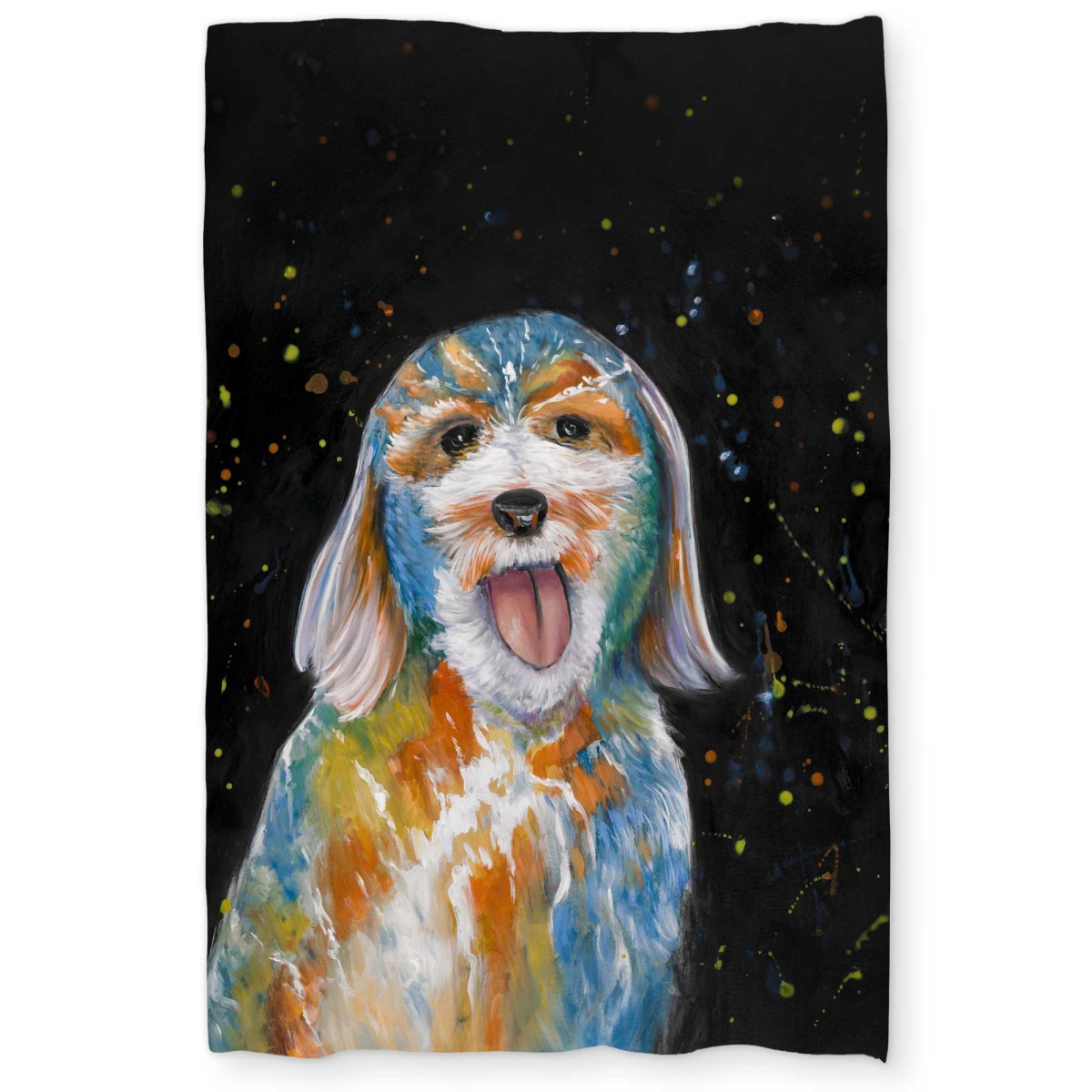 C1DCTXLWTMBMRU Abstract Labradoodle Orange Livingroom Twin Size Extra Long Duvet Cover - Decor