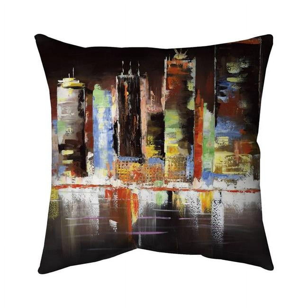20 x 20 in. Cityscape by Night-Double Sided Print Indoor Pillow