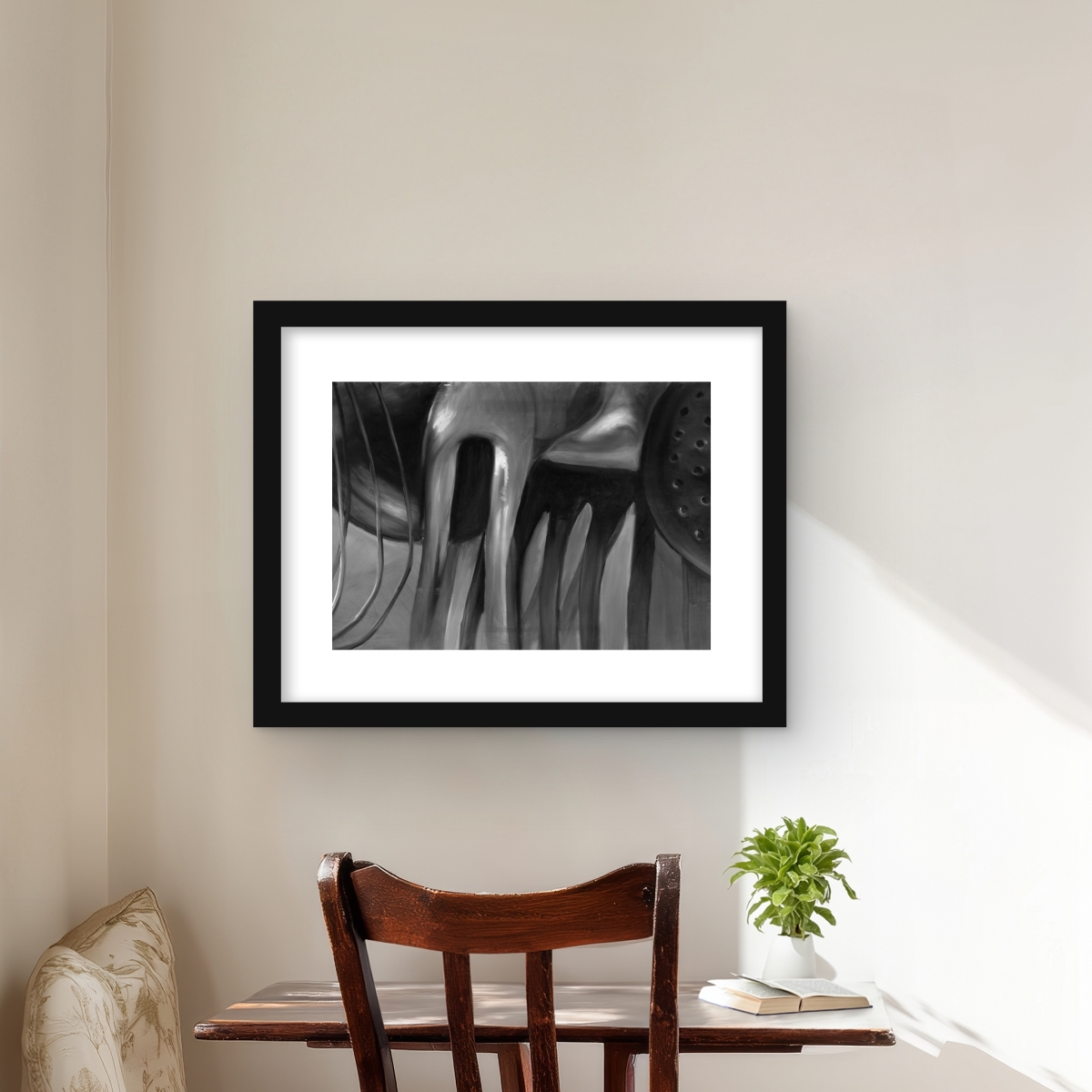 C1FM1620CN63JH 16 x 20 in. Kitchen Tools Framed Matted Print Wall Art - Home Decor Art Print