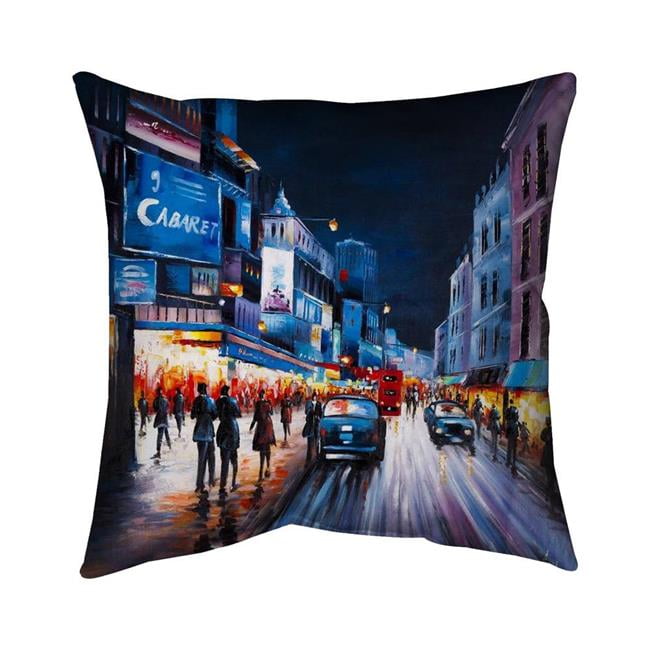 20 x 20 in. Cabaret Evening-Double Sided Print Indoor Pillow