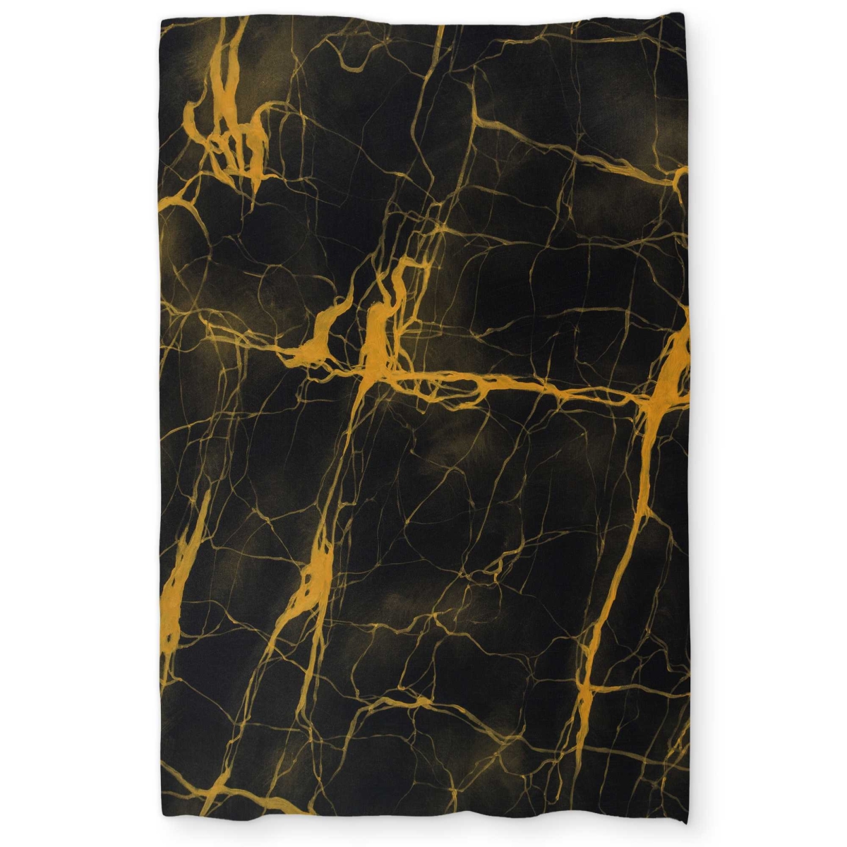 C1DCTXLW9TK857 Black & Gold Marble Texture Twin Size Extra Long Duvet Cover - Industrial Office
