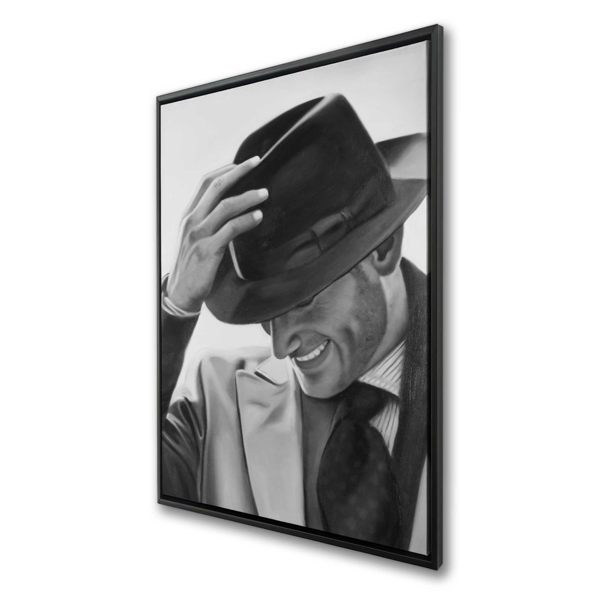 C1FC24368PH0AN 24 x 36 in. Well-Dressed Man - Figurative Hyperrealist Framed Canvas Art