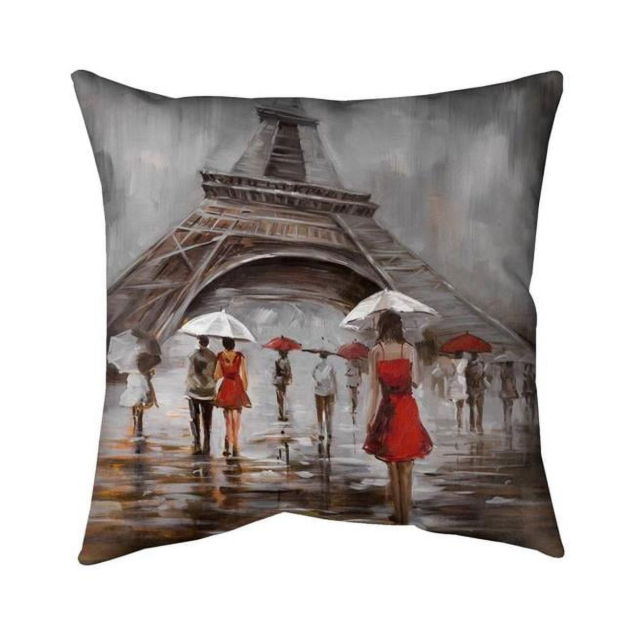 20 x 20 in. Near The Eiffel Tower-Double Sided Print Indoor Pillow