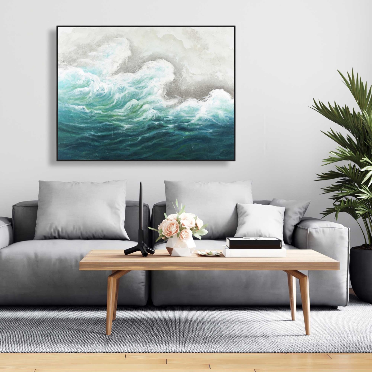 C1FC36483I1S1S 36 x 48 in. Seaside - Landscapes Marine Framed Canvas for Home Decor