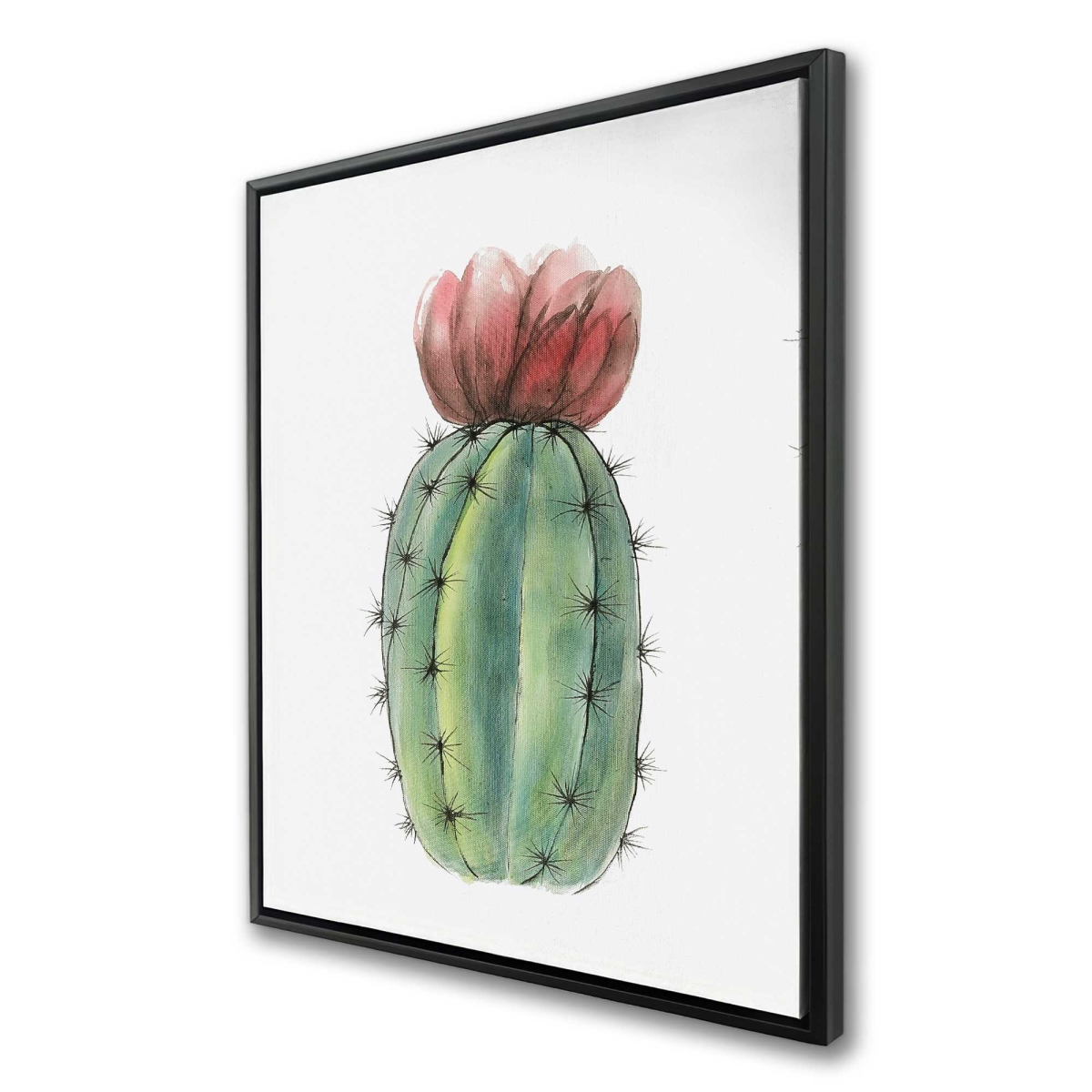 C1FC3648JINVPD 36 x 48 in. Tiny Cactus Set - Livingroom Green Framed Canvas Decor