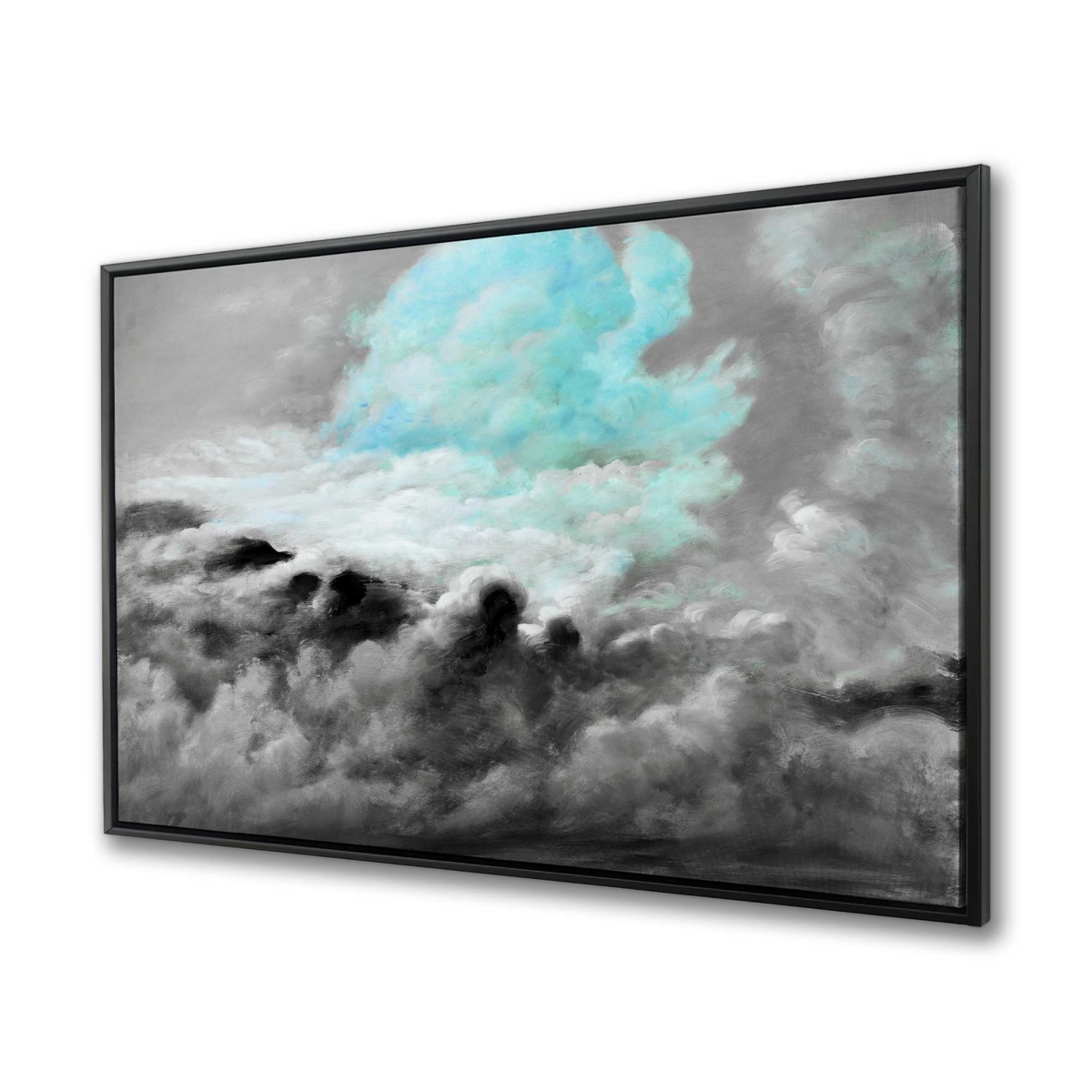 C1FC3648O3EJ1O 36 x 48 in. Blue Clouds - Framed Canvas Bedroom Landscape Decor