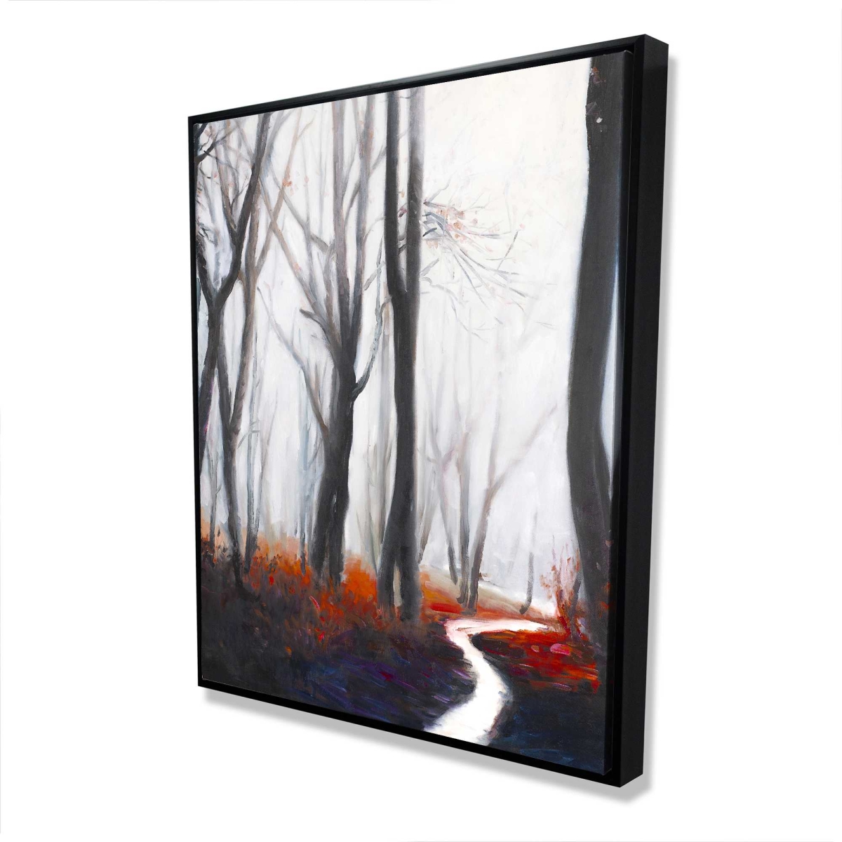 C1FC4860V9K1SP 48 x 60 in. Mysterious Forest with Stream - Framed Canvas Home Decor