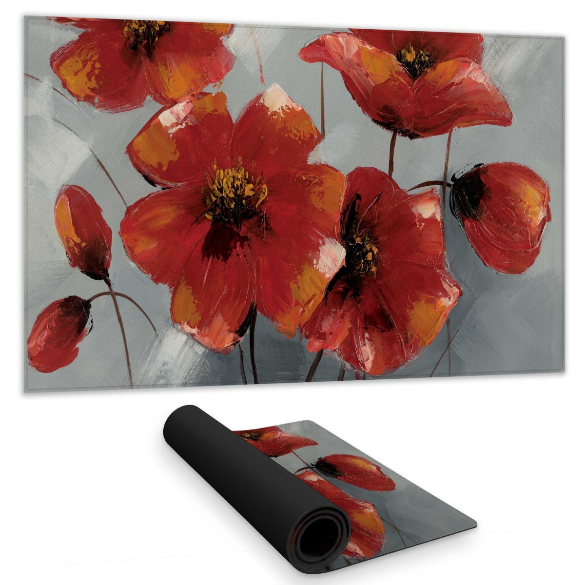 C1DM1424IXNUYD 14 x 24 in. Anemone Flowers - Romantic Botanical Gaming Desk Mat