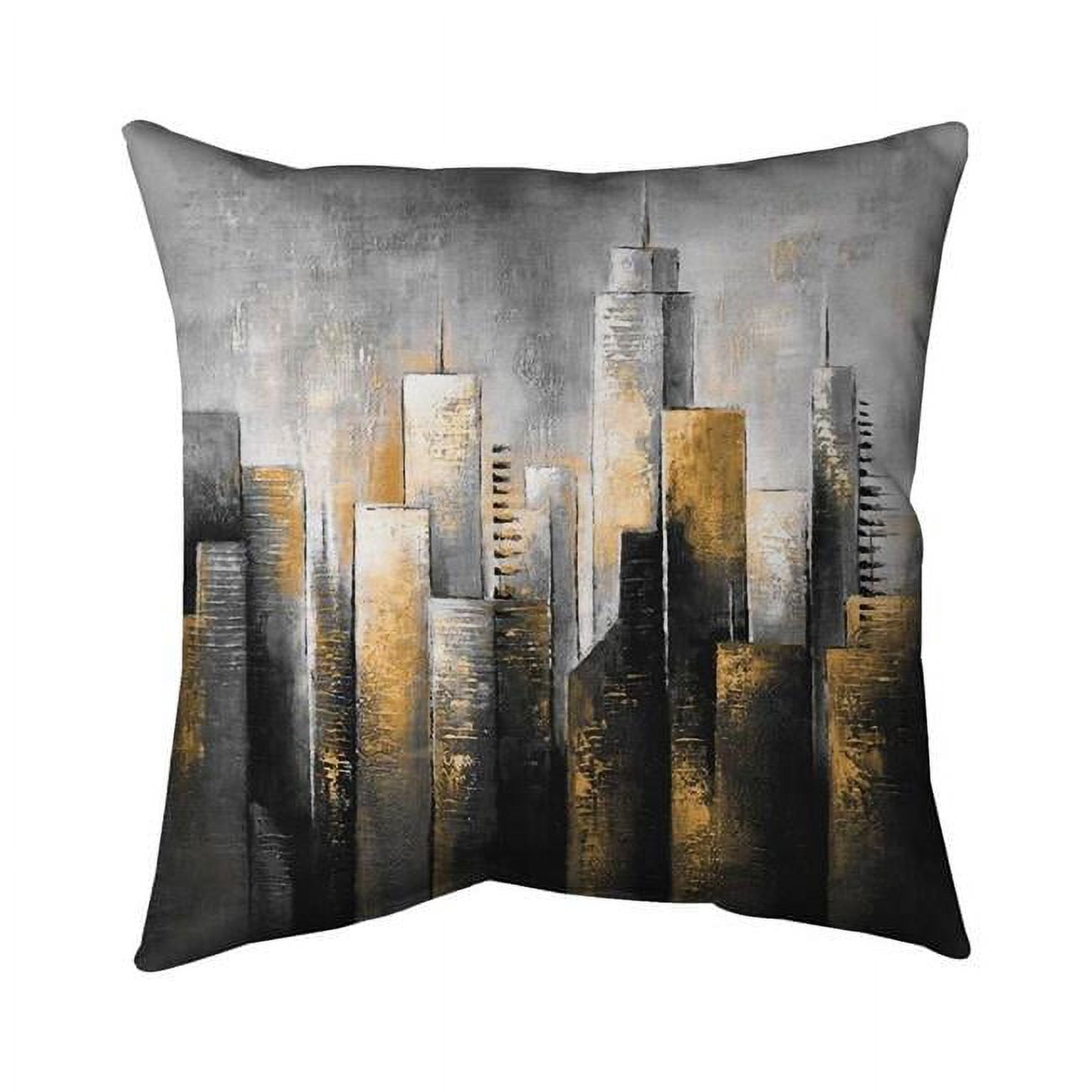 20 x 20 in. Abstract Skyline-Double Sided Print Indoor Pillow