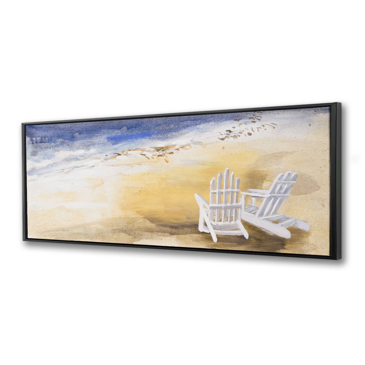 C1FC2060Z912IW 20 x 60 in. Day at the Beach - Coastal Framed Canvas for Home Decor