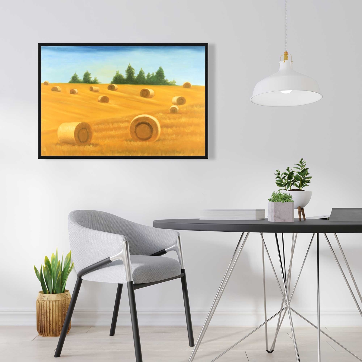 C1FC24364BEQ6O 24 x 36 in. Landscape of the Countryside - Trees Landscapes Canvas Art