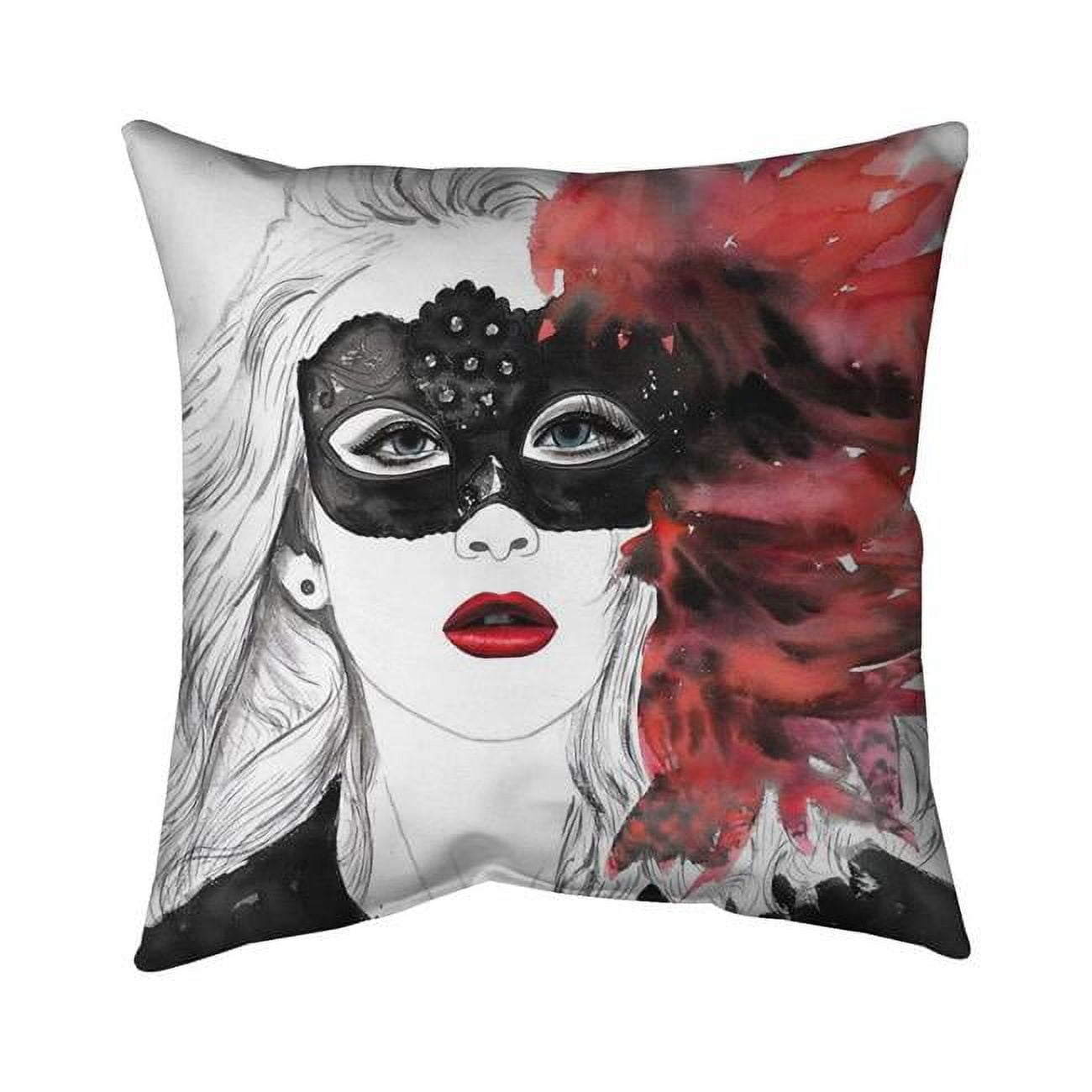 20 x 20 in. Masked Ball-Double Sided Print Indoor Pillow