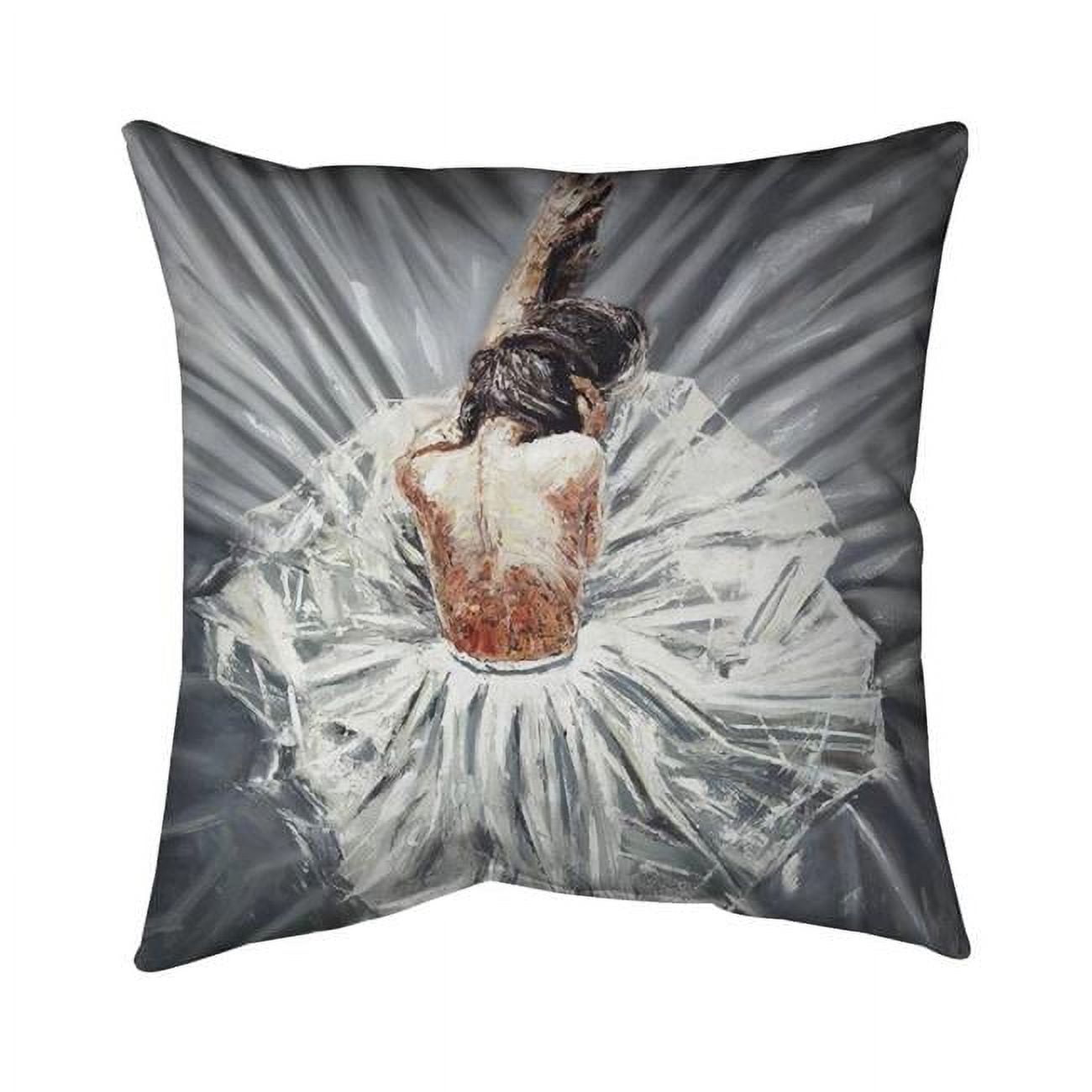 20 x 20 in. Ballerina-Double Sided Print Indoor Pillow