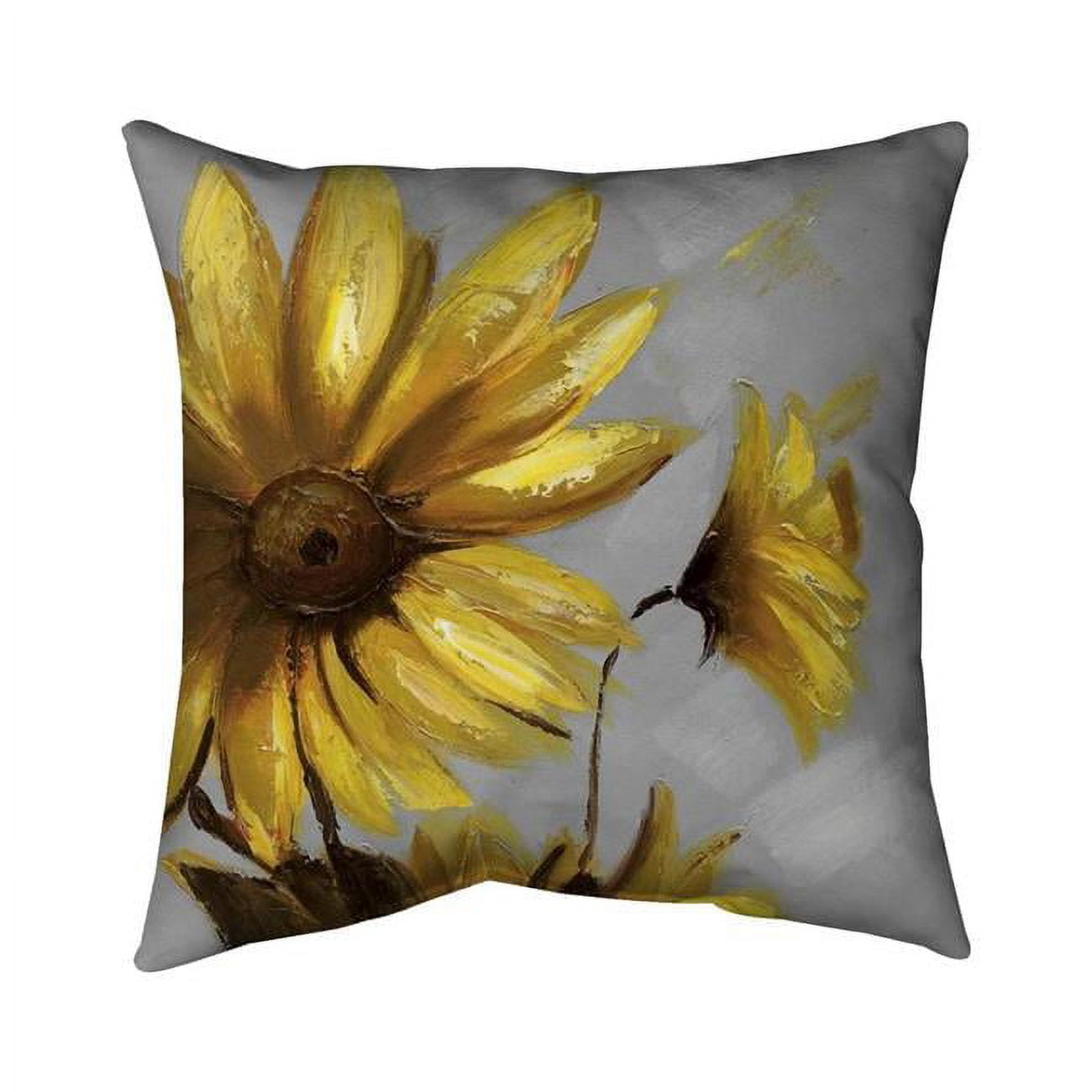 20 x 20 in. Mountain Arnica Flowers-Double Sided Print Indoor Pillow