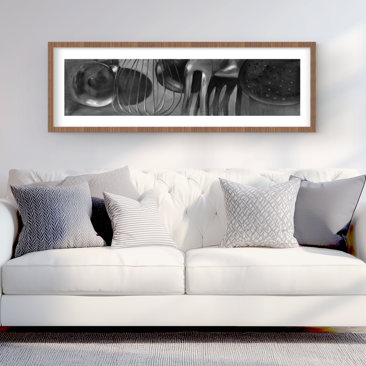 C1FM164858X1MC 16 x 48 in. Kitchen Tools - Gastronomy Object Matted Print Wall Art - Home Decor