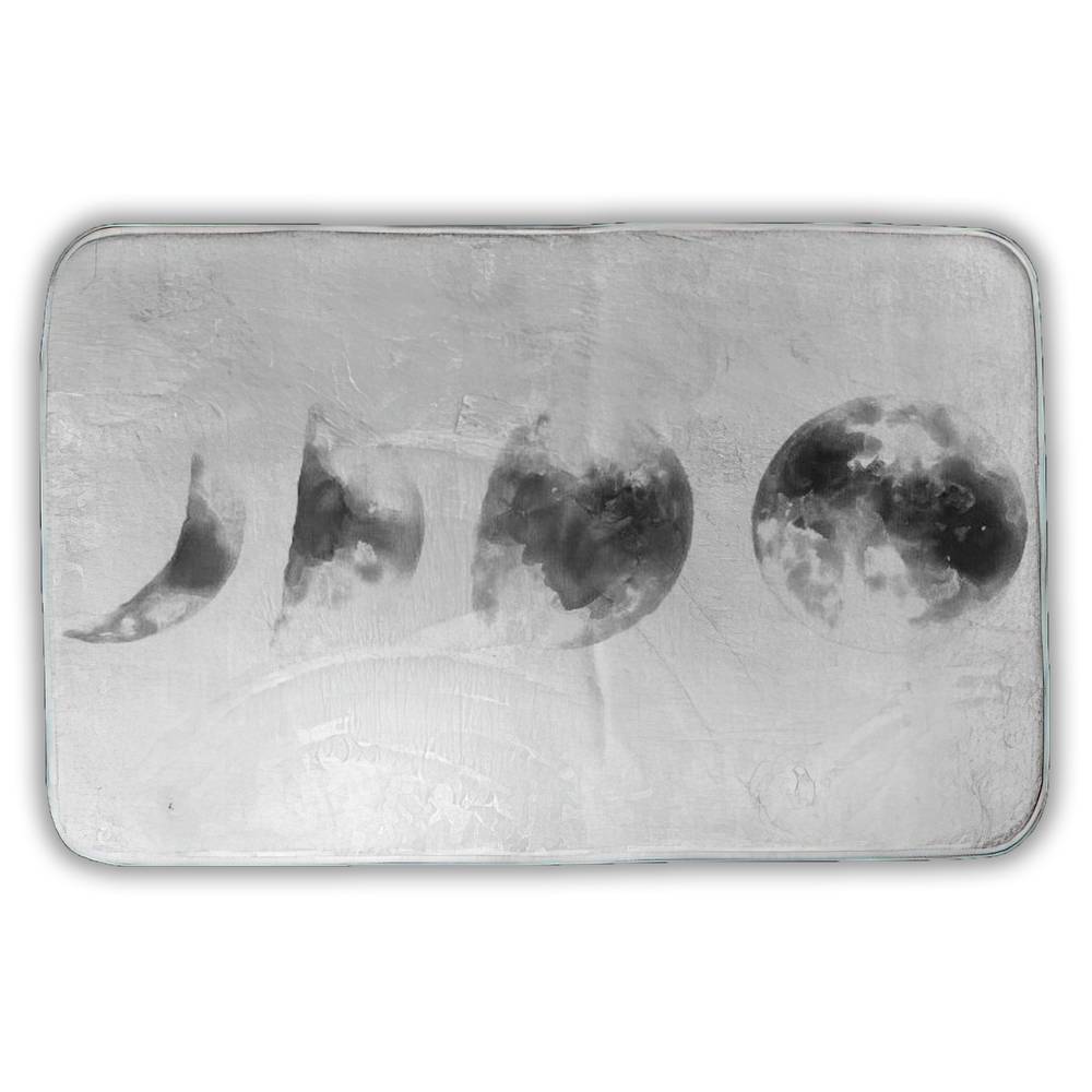 5930-2134-EA06 21 x 34 in. Eclipse in Several Phases - Minimalist Bath Mat