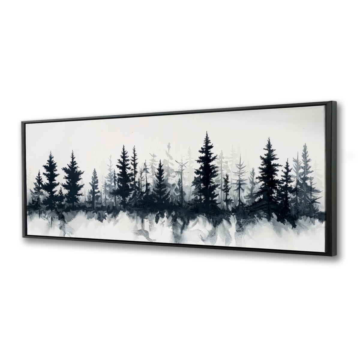C1FC2060R8HHUA 20 x 60 in. Tree Line Beige Framed Canvas - Elegant Home Decor Piece