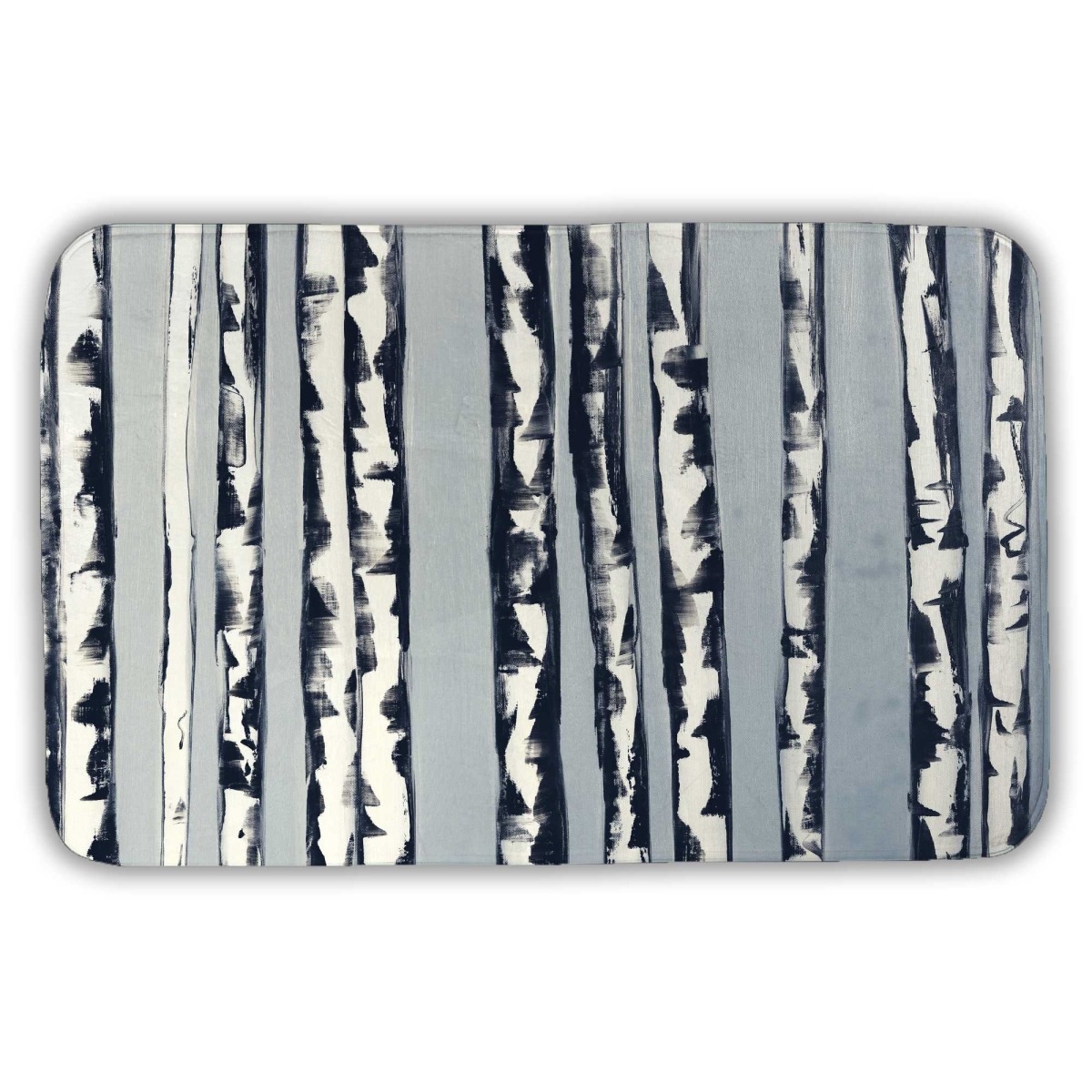 C1BM2134P877PH 21 x 34 in. Small Birch Trees - Contemporary Office Bath Mat