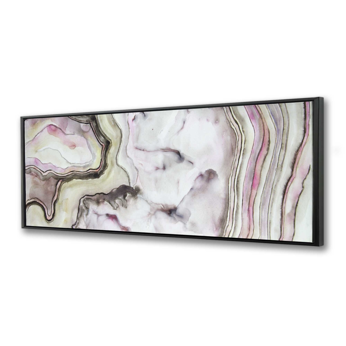 C1FC2060MSP9W3 20 x 60 in. Agate - Minimalist Abstract Framed Canvas for Home Decor